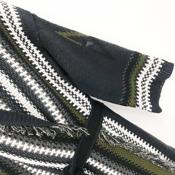 ANTHROPOLOGIE JOHN + JENN Fringed Tapestry Cardigan - Size Medium - Picture 5 of 8